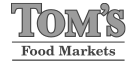 A theme logo of Tom's Food Markets